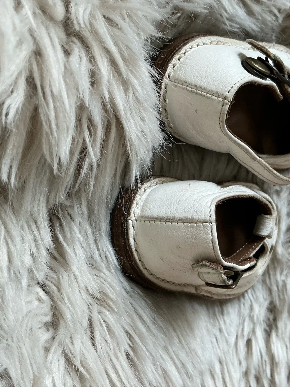 Pepe Jeans White T-Strap Leather Kids Dress Shoes